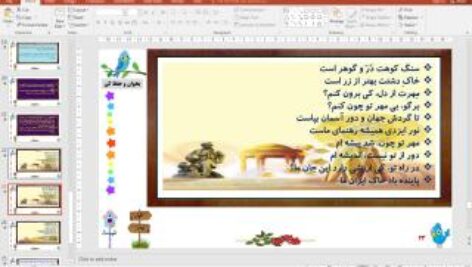 پاورپوینت درس 6 فارسی پنجم دبستان (ابتدایی): سرود ملی (ای ایران)