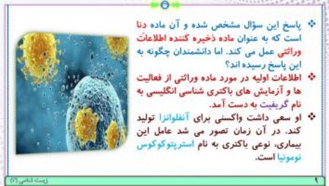 پاورپوینت فصل 1 زیست شناسی پایه دوازدهم تجربی: مولکول‌های اطلاعاتی  ( 128 اسلاید)