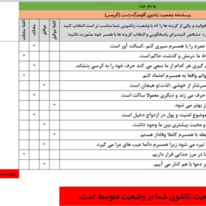 فایل اکسل پرسشنامه وضعیت زناشویی گلومبرگ-راست(گریمس)