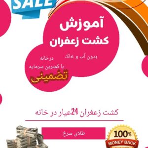 کشت زعفران 24عیار بدون آب و خاک در خانه