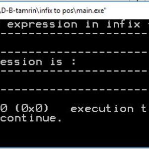 تبدیل infix به postfix