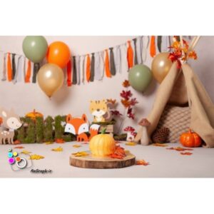 بک دراپ تولد تم پاییز-کد 858
