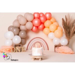 بک دراپ تولد تم بادکنک-کد 860