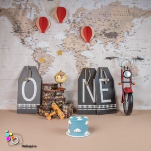 بک دراپ تولد تم جهانگرد-کد 865