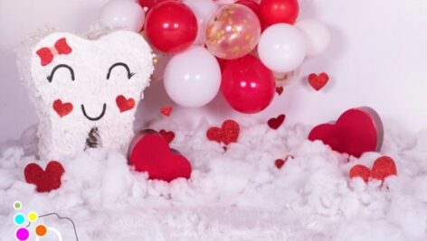 دانلود بک دراپ تولد تم دندونی-کد 6138