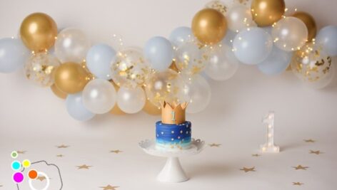 دانلود بک دراپ تولد تم شاهزاده-کد 6300