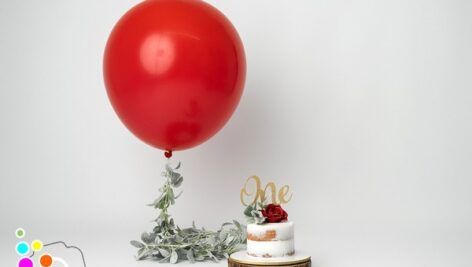 دانلود بک دراپ تولد تم بادکنک و گل رز-کد 6488
