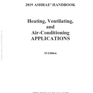 2019 ASHRAE Handbook HVAC Applications SI