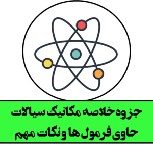 جزوه خلاصه مکانیک_سیالات حاوی فرمول ها و نکات مهم