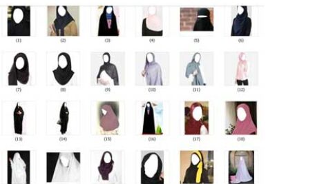 طرح لایه باز چادر و مقنعه (حجاب)