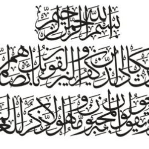 وکتور زیبای آیه وان یکاد بصورت کورل 12