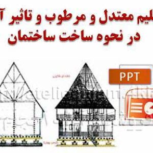 دانلود پاورپوینت اقلیم معتدل و مرطوب و تاثیر آن در نحوه ساخت ساختمان