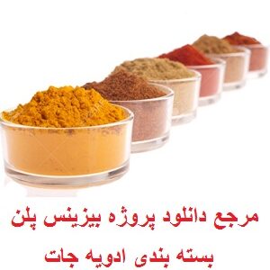 پروژه بیزینس پلن تولید و بسته بندی ادویه جات
