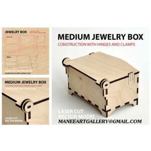 طرح وکتور برای لیزر : جعبه جواهر فانتزی