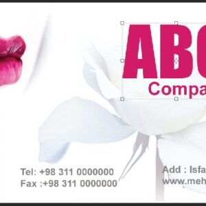 طرح لایه باز کارت ویزیت آرایشگاه زنانه